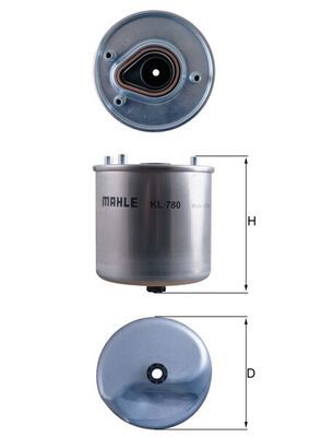 MAHLE KL 780 Fuel Filter