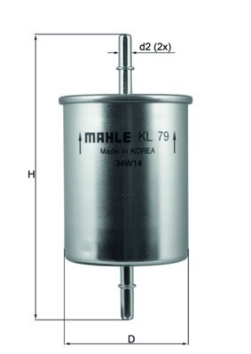 Fuel Filter MAHLE KL 79