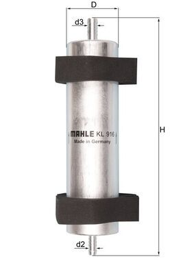 Fuel Filter MAHLE KL 916