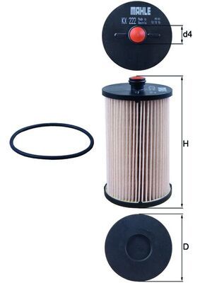 Fuel Filter MAHLE KX 222D