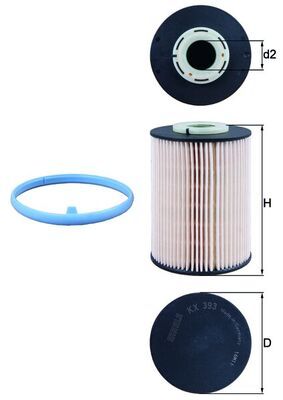 Fuel Filter MAHLE KX 393D