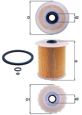 Fuel Filter MAHLE KX 75D