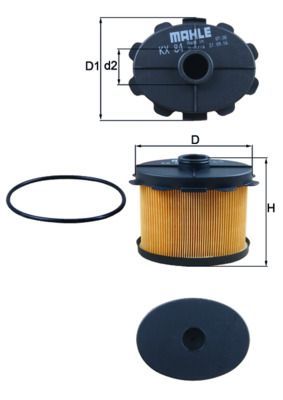 Fuel Filter MAHLE KX 84D