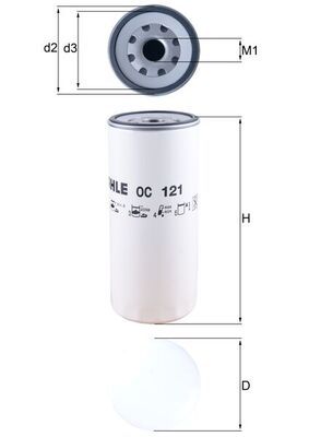 Oil Filter MAHLE OC 121