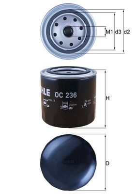 Oil Filter MAHLE OC 236