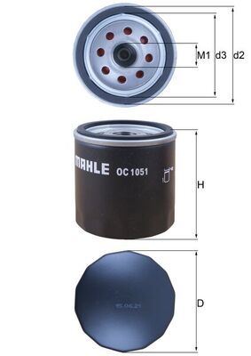 MAHLE OC 1051 Oil Filter