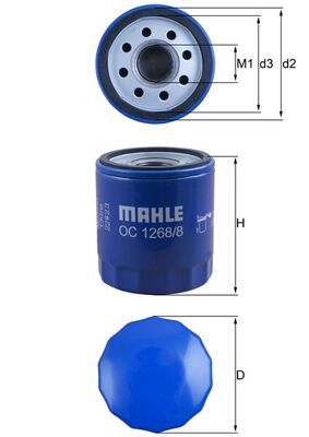 Oil Filter MAHLE OC 1268/8