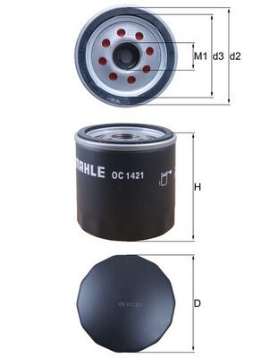 MAHLE OC 1421 Oil Filter