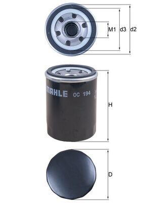 MAHLE OC 194 Oil Filter