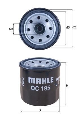 Oil Filter MAHLE OC 195