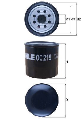 MAHLE OC 215 Oil Filter