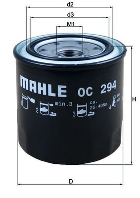 Oil Filter MAHLE OC 294