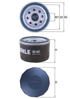 MAHLE OC 467 Oil Filter