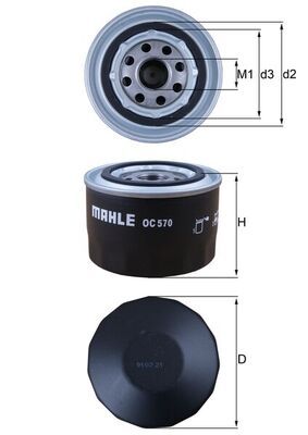 MAHLE OC 570 Oil Filter