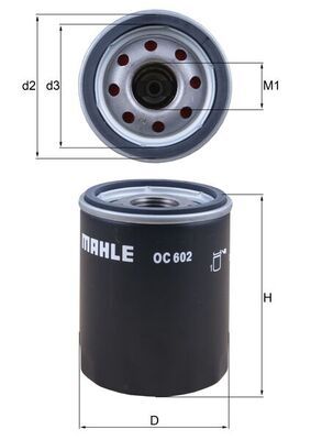 Oil Filter MAHLE OC 602