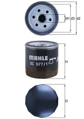 MAHLE OC 977/1 Oil Filter