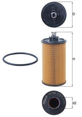 Oil Filter MAHLE OX 1245D