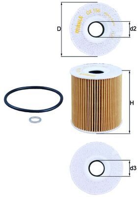 Oil Filter MAHLE OX 156D