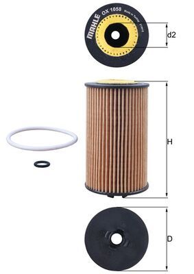 Oil Filter MAHLE OX 1058D