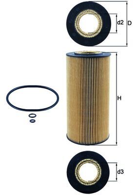 MAHLE OX 123/1D Oil Filter