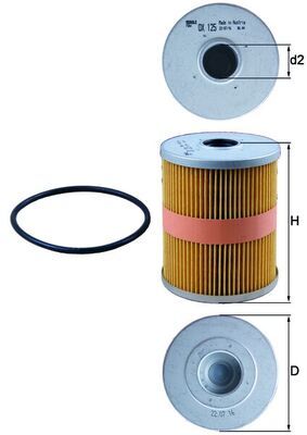 Oil Filter MAHLE OX 125D