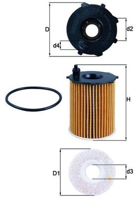 Oil Filter MAHLE OX 171/16D