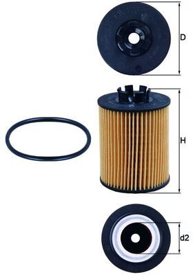 Oil Filter MAHLE OX 173/2D