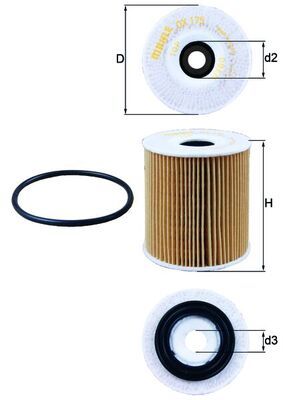 Oil Filter MAHLE OX 175D