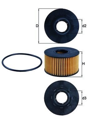 Oil Filter MAHLE OX 191D
