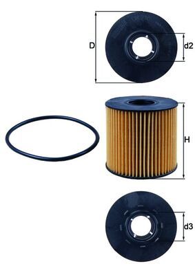 MAHLE OX 210D Oil Filter