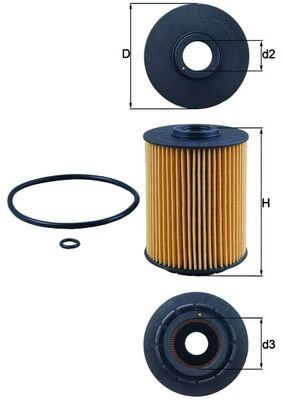 Oil Filter MAHLE OX 356D