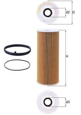 MAHLE OX 381D Oil Filter