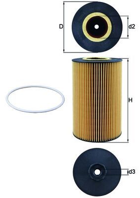 Oil Filter MAHLE OX 425D