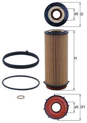 Oil Filter MAHLE OX 560D