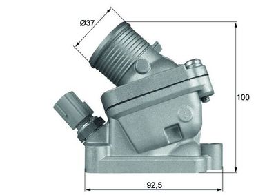 Thermostat, coolant MAHLE TH 36 90D