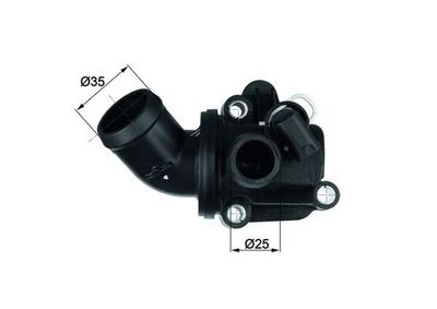 Thermostat, coolant MAHLE TH 14 80