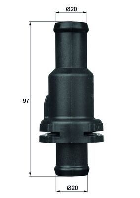 Thermostat, coolant MAHLE TH 5 75