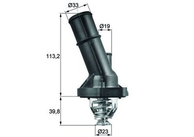 Thermostat, coolant MAHLE TI 202 82