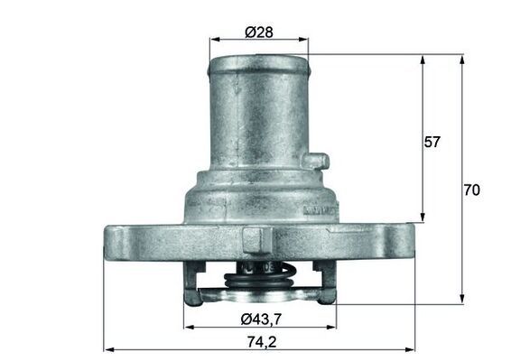 MAHLE TI 122 87D Thermostat, coolant