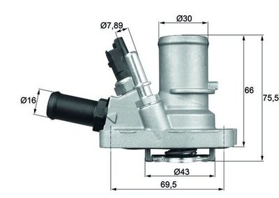 Thermostat, coolant MAHLE TI 144 88