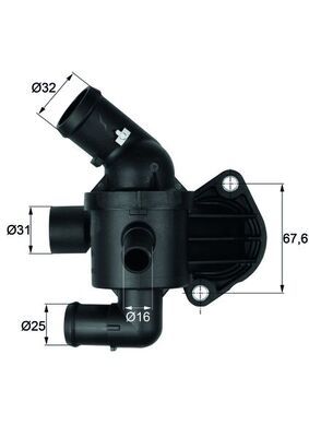 Thermostat, coolant MAHLE TI 15 92