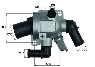 Thermostat, coolant MAHLE TI 173 88