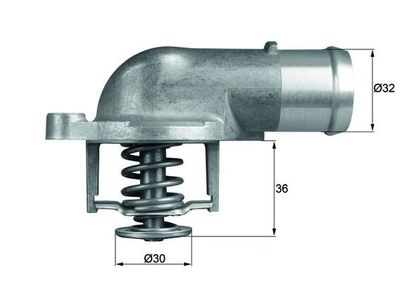 Thermostat, coolant MAHLE TI 212 87D