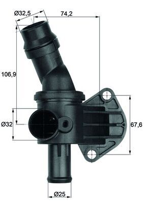 Thermostat, coolant MAHLE TI 8 87