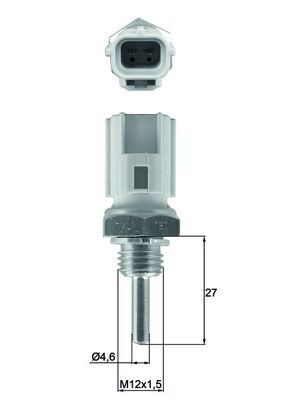 Sensor, coolant temperature MAHLE TSE 30