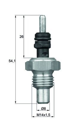 Sensor, coolant temperature MAHLE TSE 5