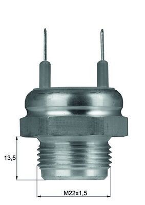 Temperature Switch, radiator fan MAHLE TSW 10