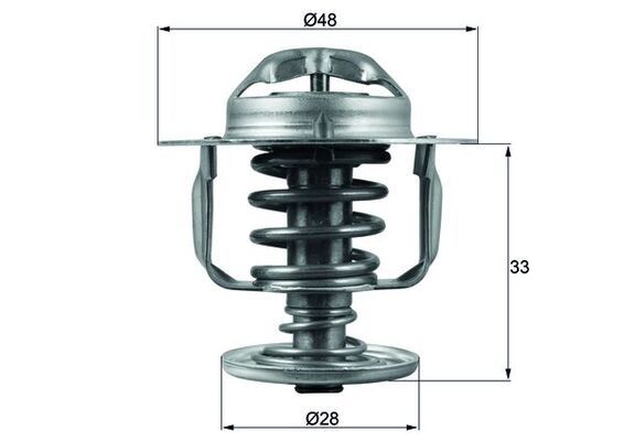 MAHLE TX 110 82D Thermostat, coolant