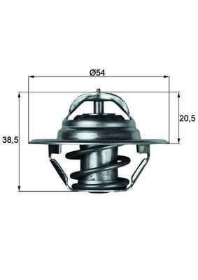 Thermostat, coolant MAHLE TX 3 79D