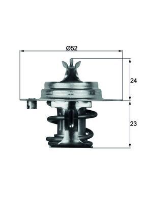 Thermostat, coolant MAHLE TX 7 88D